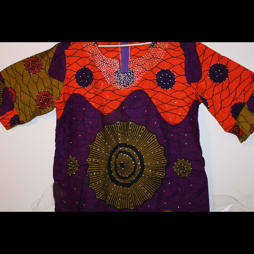 African print dress